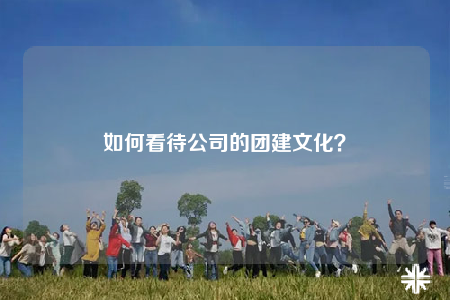 如何看待公司的團建文化？