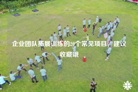 企業(yè)團隊拓展訓練的20個常見項目，建議收藏哦