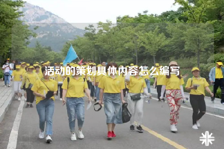 活動的策劃具體內容怎么編寫