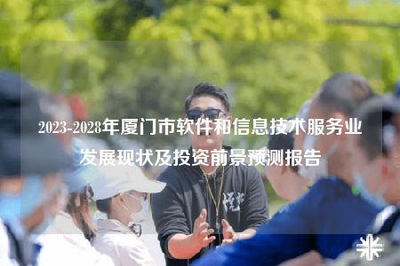2023-2028年廈門市軟件和信息技術(shù)服務(wù)業(yè)發(fā)展現(xiàn)狀及投資前景預(yù)測報告