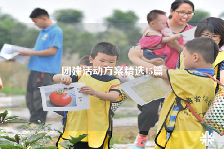 團建活動方案精選15篇